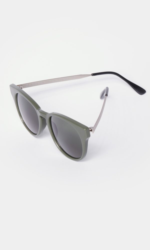 Rounded sunglasses DO-23-52 green