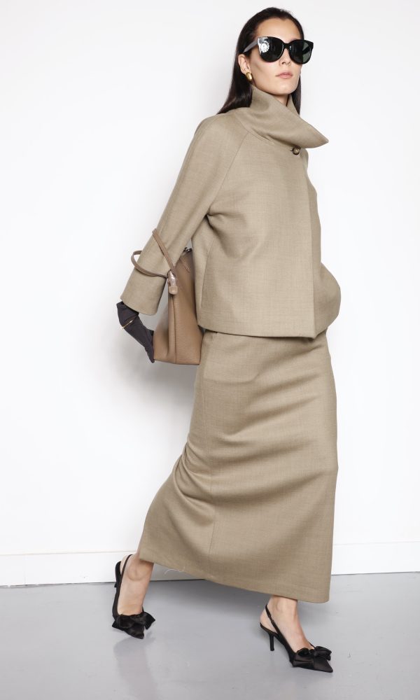 High collar jacket SIM-18-08