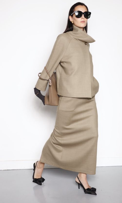 High collar jacket SIM-18-08