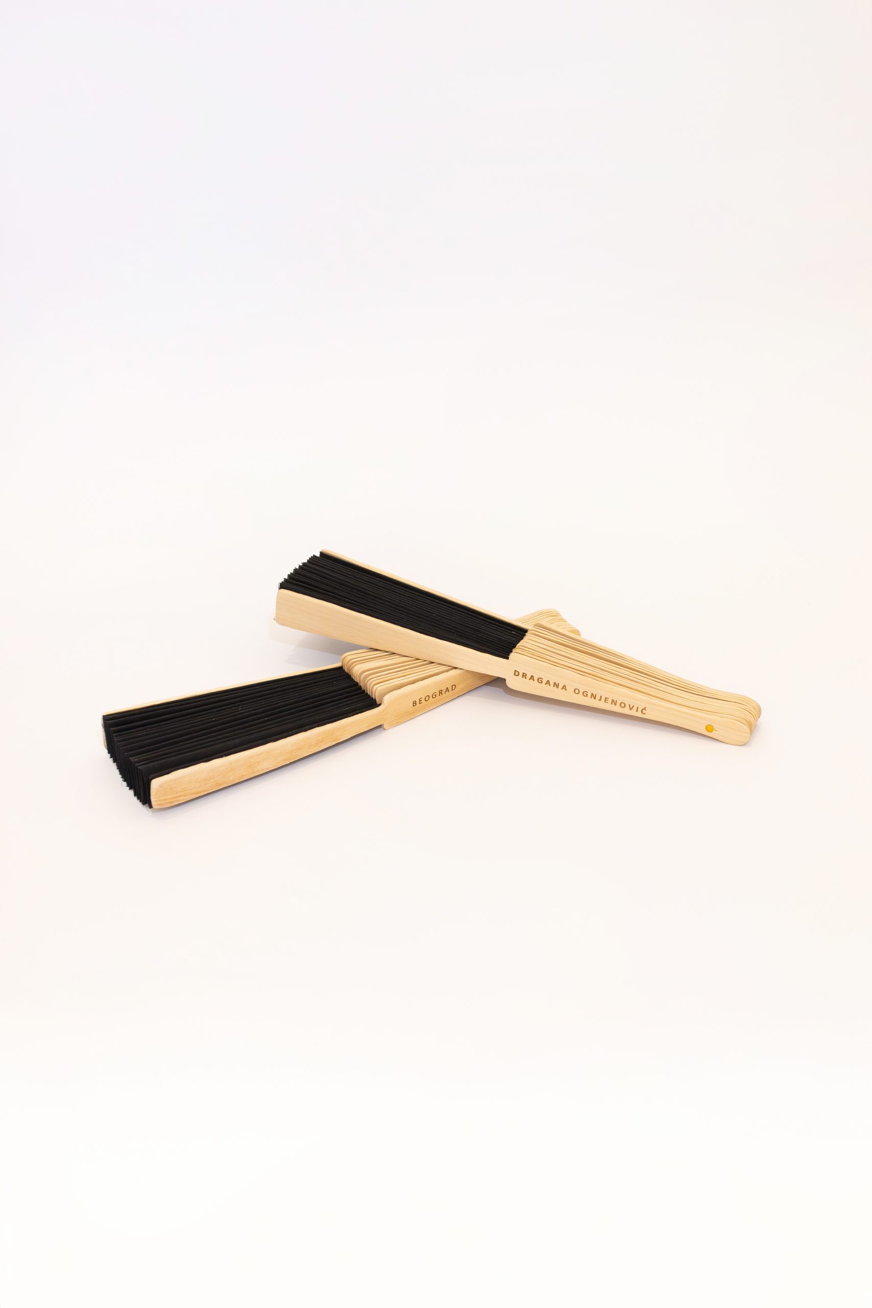 D.O. Wood Hand Fan - Image 2